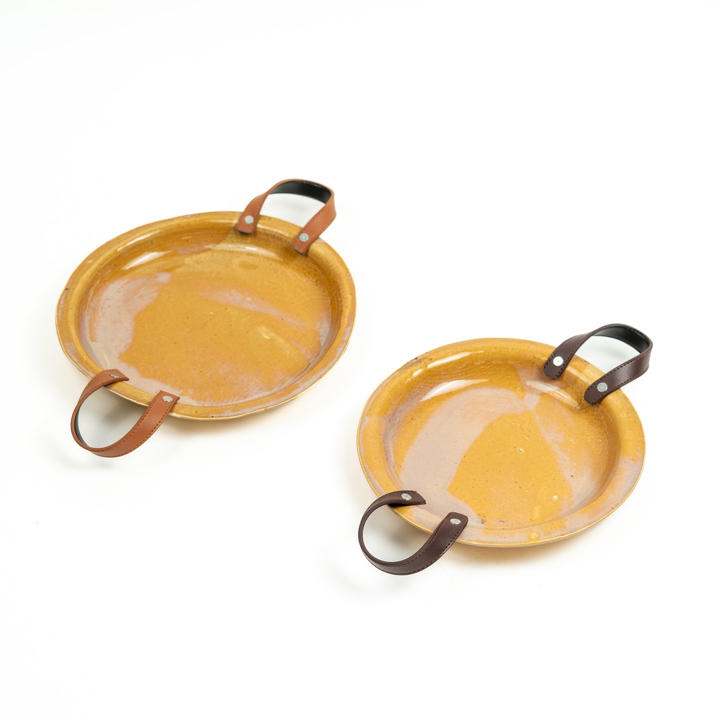 Chocolate Plate with Tan/Dark Belt (MEDIUM)