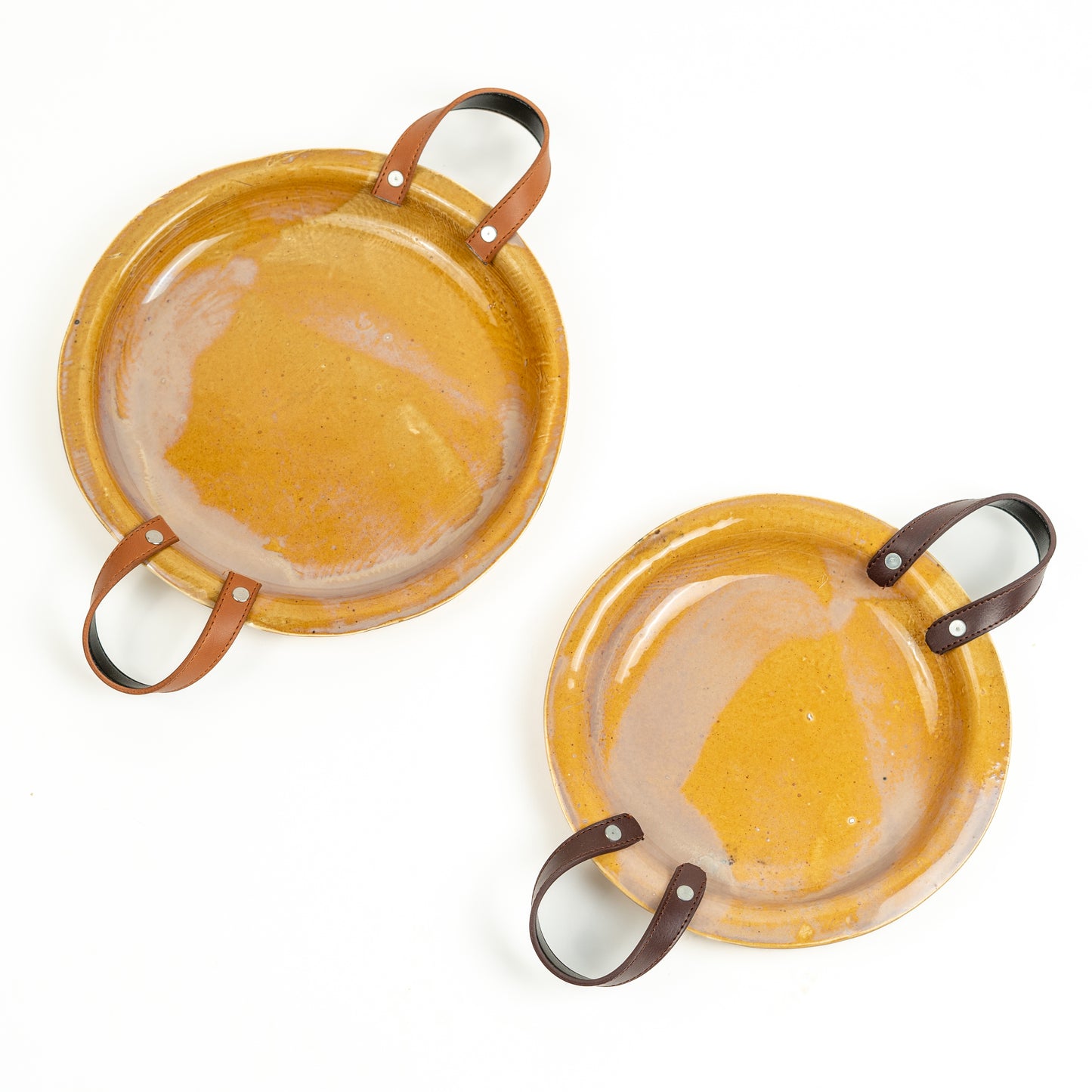 Chocolate Plate with Tan/Dark Belt (MEDIUM)