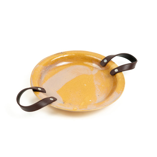 Chocolate Plate with Tan/Dark Belt (MEDIUM)
